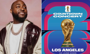 Davido to Headline FIFA World Cup 2026 Countdown Concert in Los Angeles