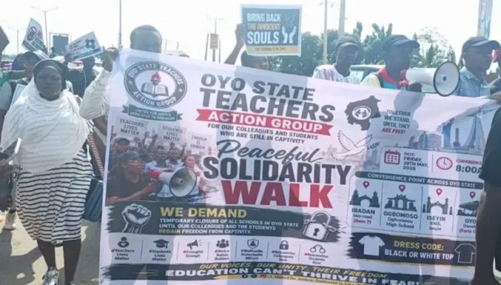 Oyo Teachers Begin Indefinite Strike Over Abducted Colleagues