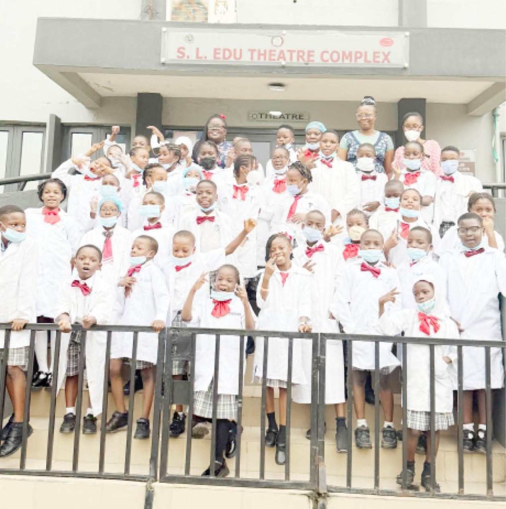 Students of Lagooz School Lagos on an excursion to the Orile Agege general hospital