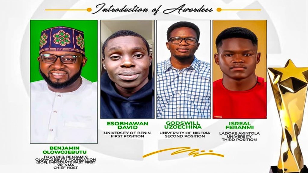 UNIBEN Student Wins BOF National Essay Contest