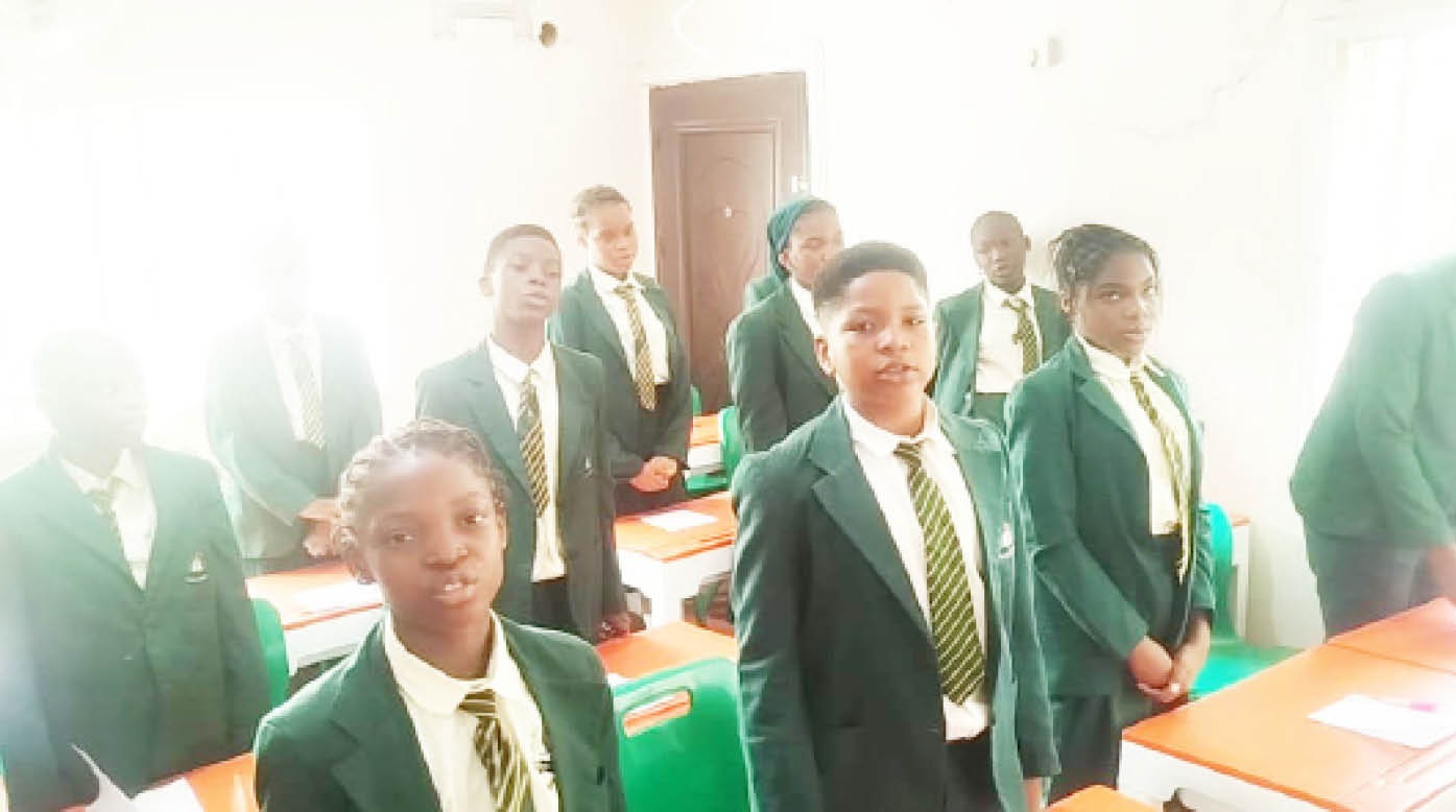 JSS 2 Students of Lordswill Academy During an Intra-Class Quiz and Debate Competition