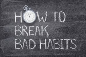 Breaking bad habits:  One day at a time