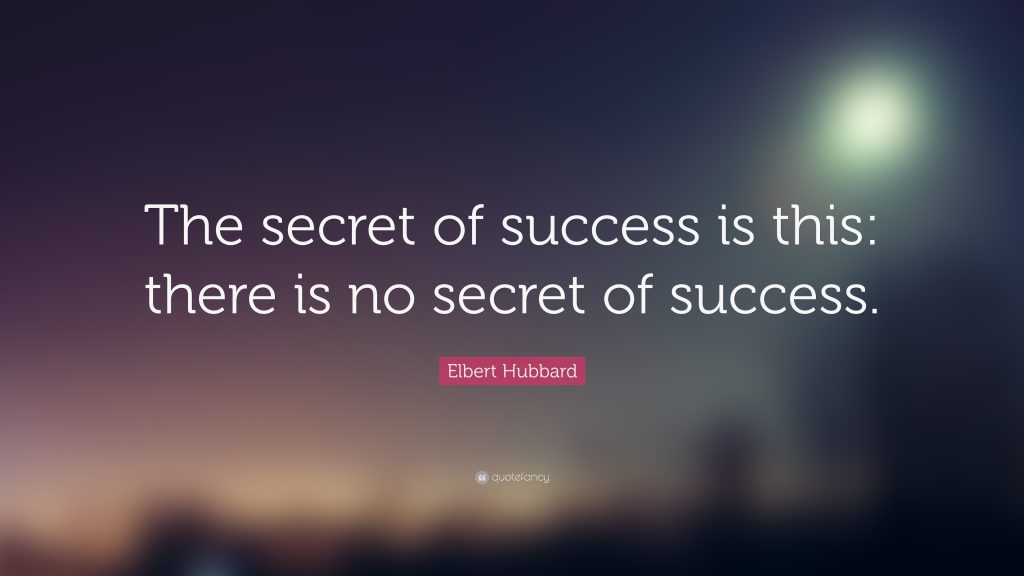 Success is not a secret; it is a system
