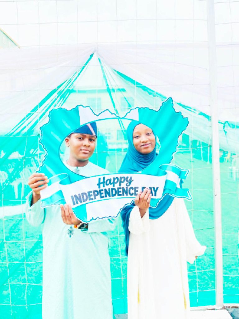 Students of Tekond International during its Independence day celebration