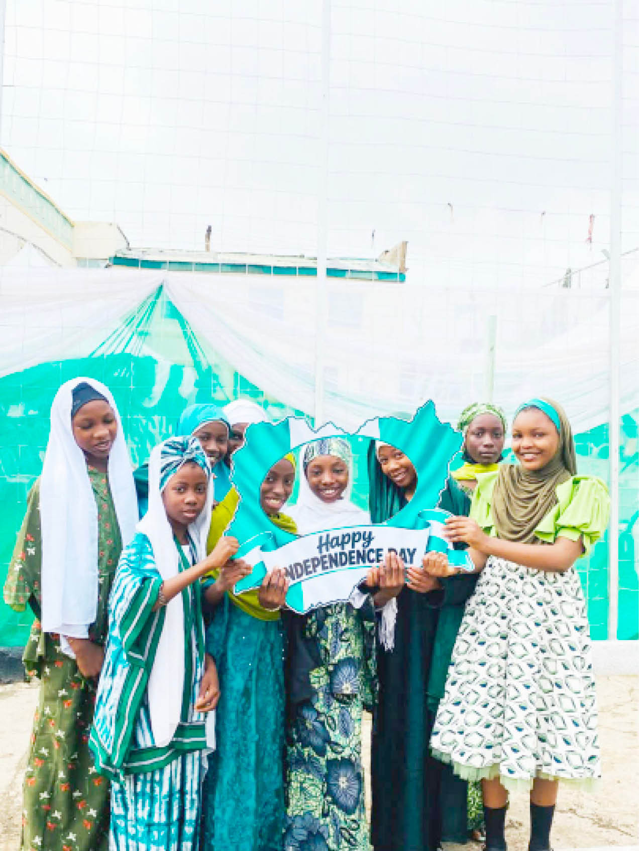 Students of Tekond International during its Independence day celebration Students of Tekond International during its Independence day celebration