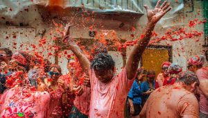 The world’s biggest tomato fight
